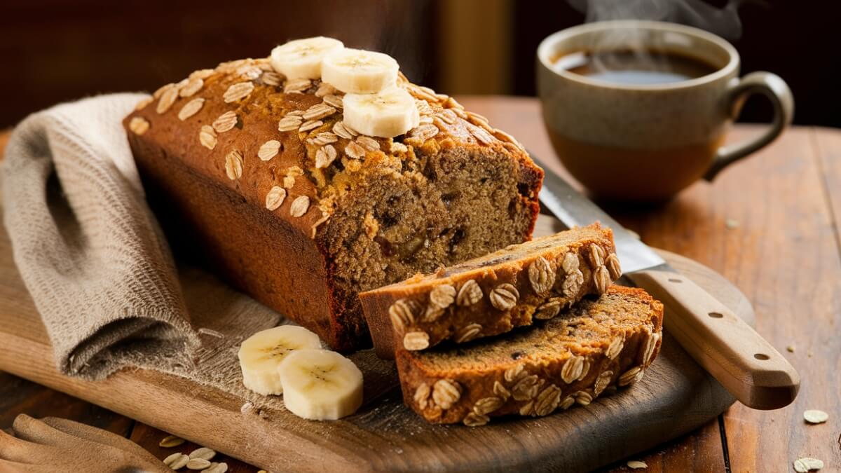 Oatmeal Banana Bread Recipe