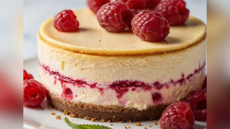 creamy-raspberry-cheesecake