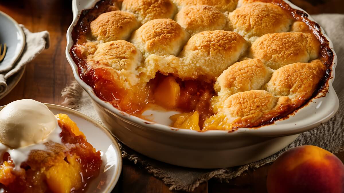 Peach Cobbler With Canned Peaches