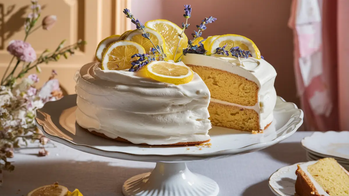 lemon-lavender-cake