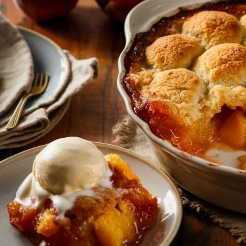 peach cobbler