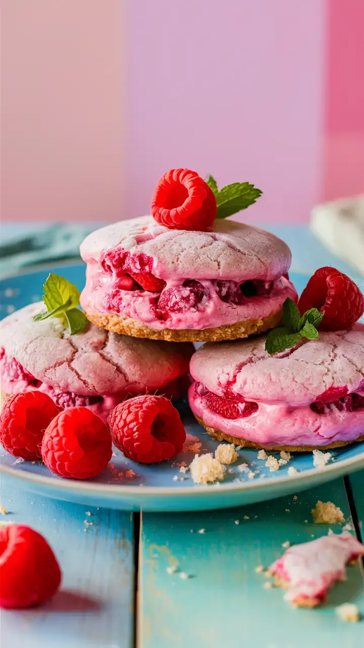 plate-of-freshly-baked-raspberry-cheesecake-cookies