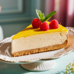 Buttermilk Lemon Cheesecake: Simple Dessert 4 slice-of-a-buttermilk-lemon-cheesecake