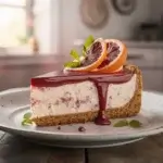 Irresistible Blood Orange Cheesecake 8 image-of-a-slice-of-oranges-blood-cheese-cake