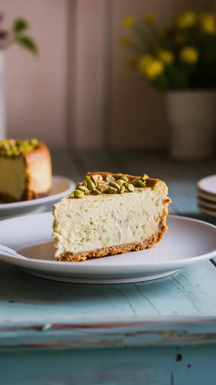 single-slice-of-pistachio-cheesecake-with-creamy-texture-and-chopped-pistachio-nuts-on-top