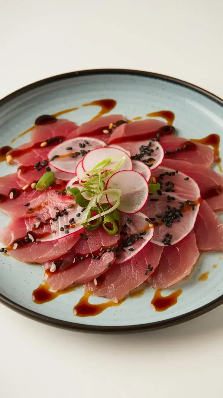 Tuna-Carpaccio-with-traditional-garnishes