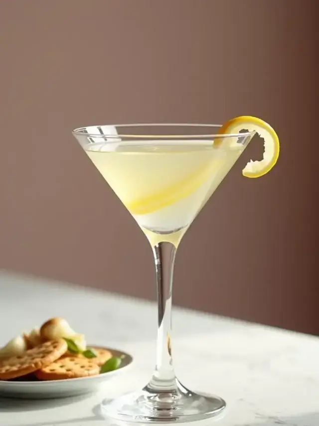 gin-martini-with-lemon