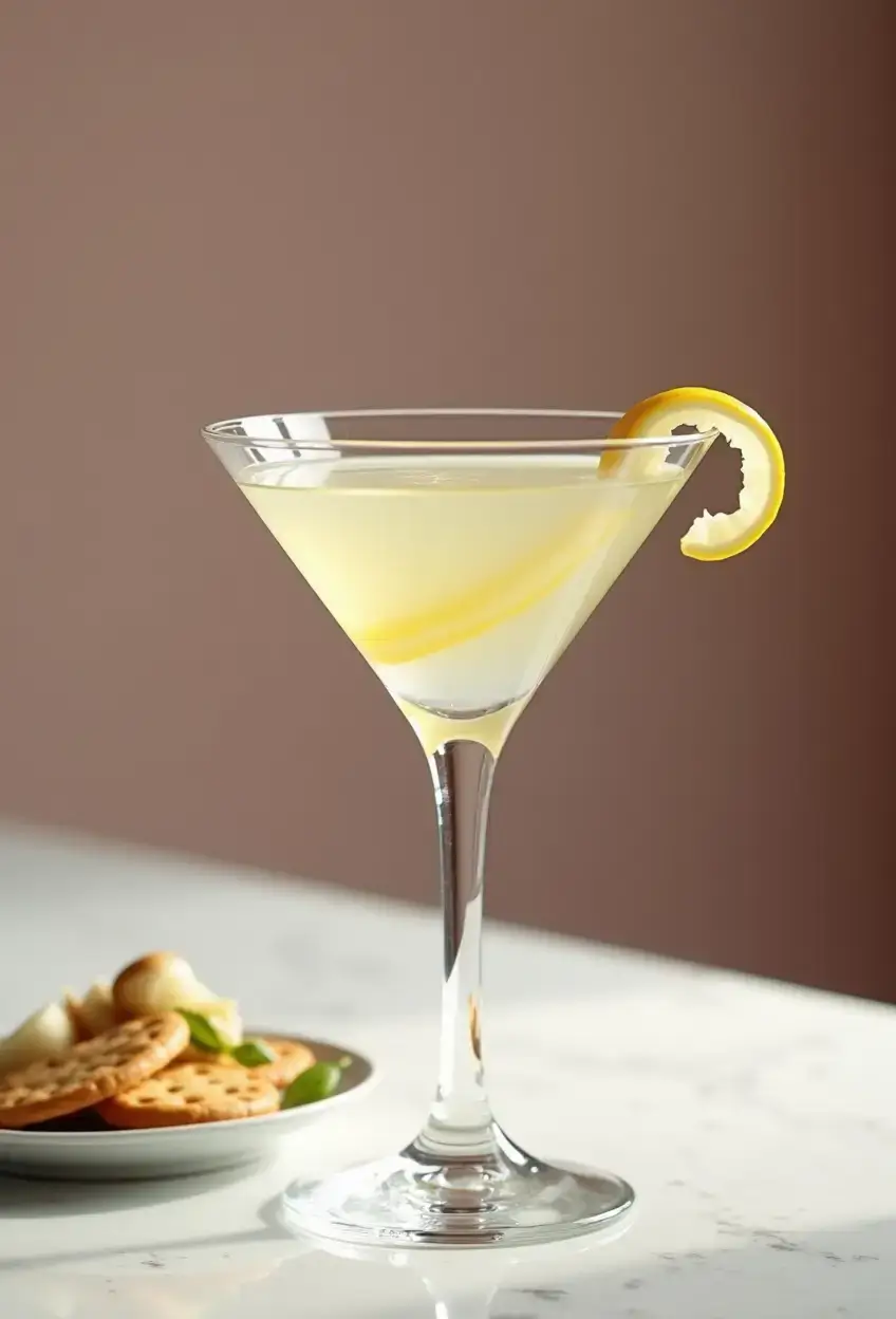 gin-martini-with-lemon