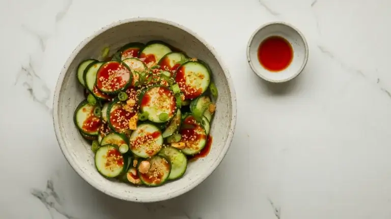 Spicy cucumber salad